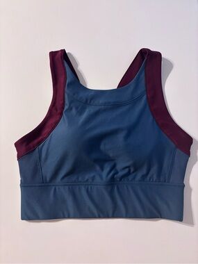 MONDETTA Women’s  Blue and Burgundy Sports Bra